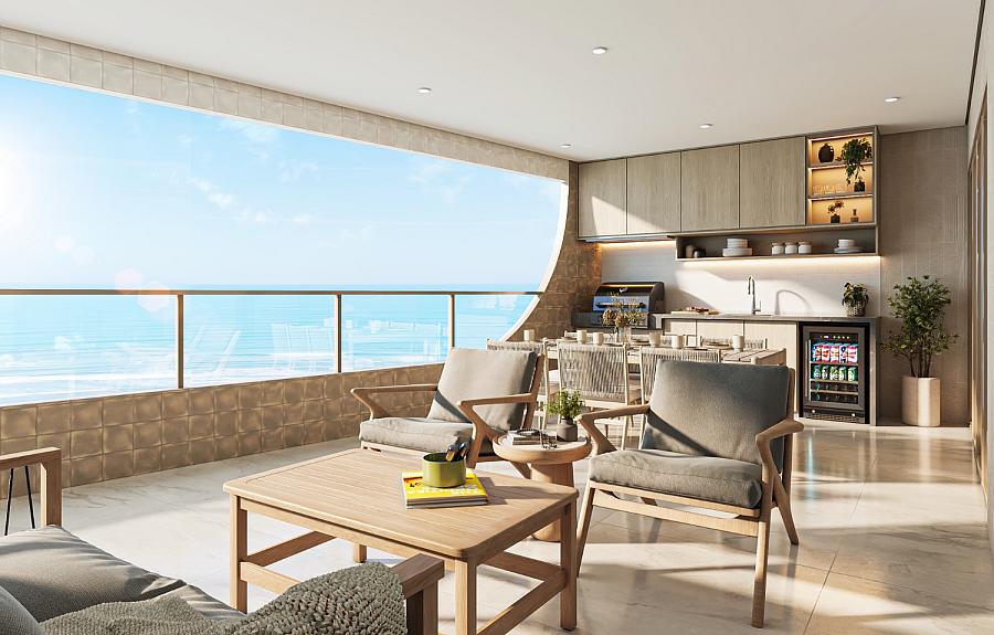 BELÍSSIMO APARTAMENTO, VISTA MAR E LAZER COMPLETO — foto 10