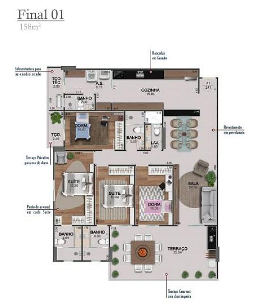 EXCELENTE LANÇAMENTO EM CONSTRUÇÃO, FINO ACABAMENTO E LAZER COMPLETO — foto 3