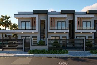 Sobrado com 3 quartos à venda, 102m², 3 banheiros, 2 garagens - Caravelas - Matinhos