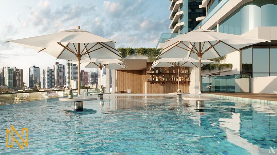 Apartamento Novo com 4 Su�tes e de 3 a 4 Vagas no Centro em Balne�rio Cambori�