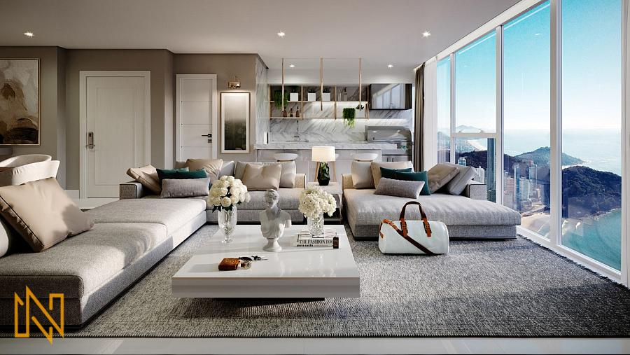 Lanamento Apartamento Frente Mar com 4 Sutes em Balnerio Cambori