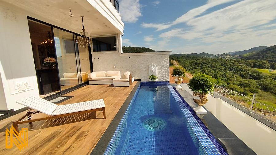 Casa no Mirante Camboriú – Onde o luxo mora  450m² de puro conforto: 4 suítes com hidro, cinema, piscina aquecida e elevador — foto 5