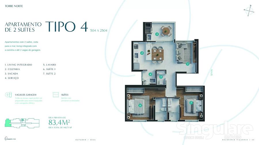 Apartamento no Ocean Park em Bal.Piçarras — foto 32